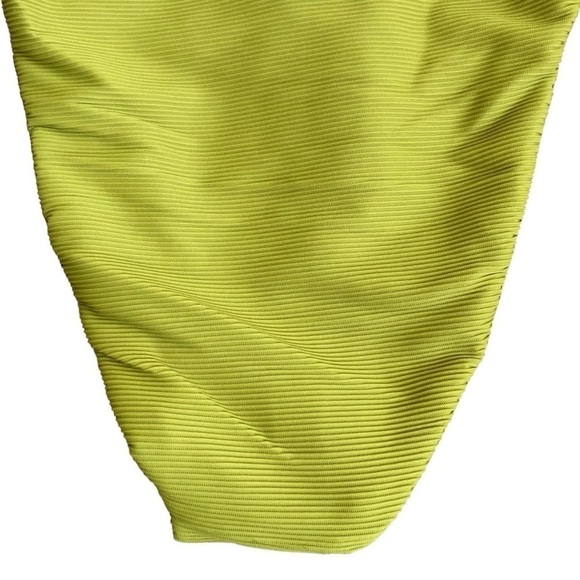 NWT J. Crew Ribbed High Rise Cheeky Bikini Bottom Chartreuse Green Sz XXS - Picture 8 of 16
